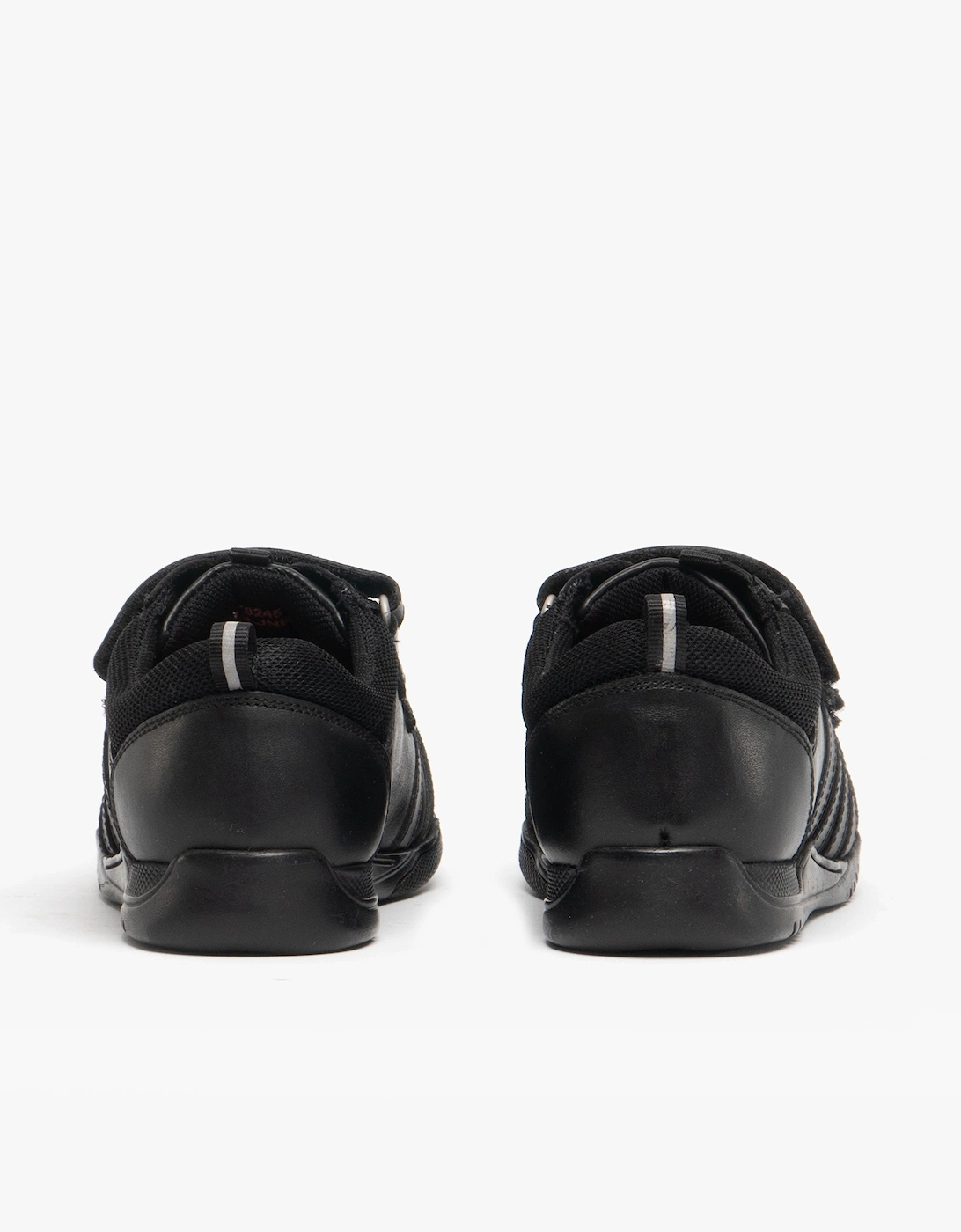 JOSH Boys Leather School Shoes Black