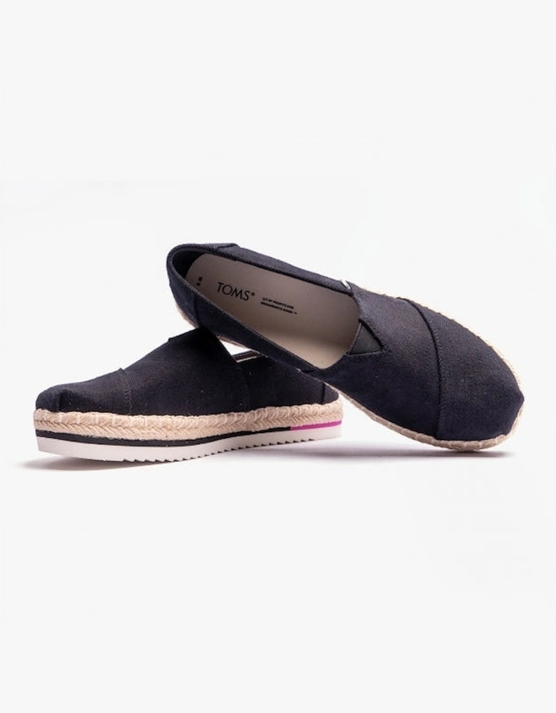 ALPARGATA PLATFORM ROPE Womens Espadrille Black