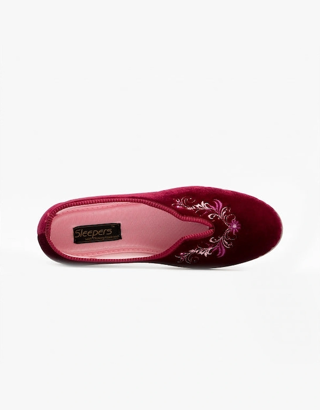 DOLLEY Womens Full Slippers Wine