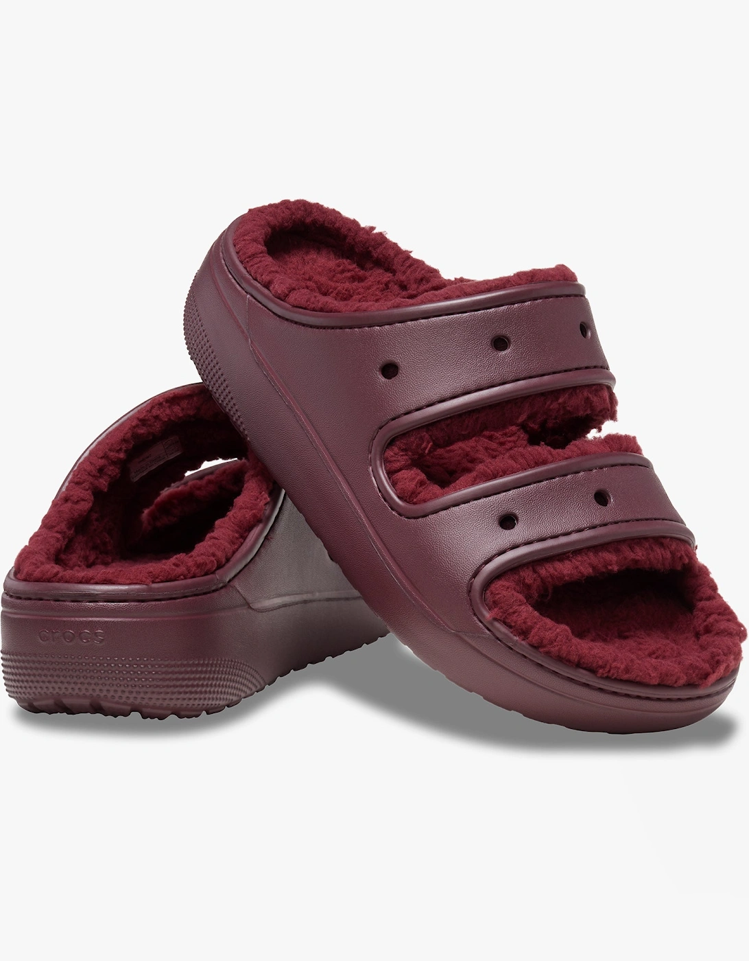 207446-6WD CLASSIC COZZZY Unisex Sliders Dark Cherry