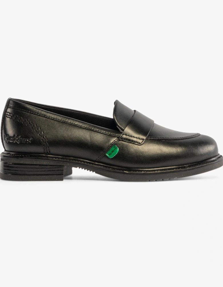 114819 LACH Girls School Shoes Black
