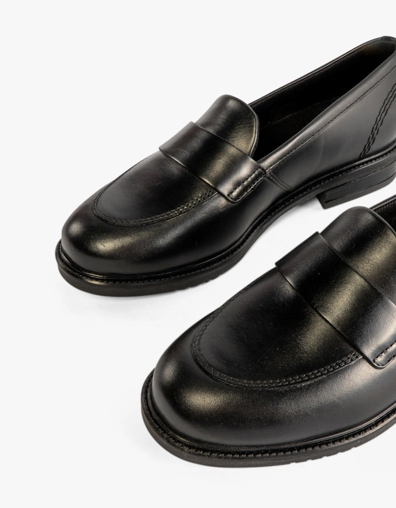 114819 LACH Girls School Shoes Black