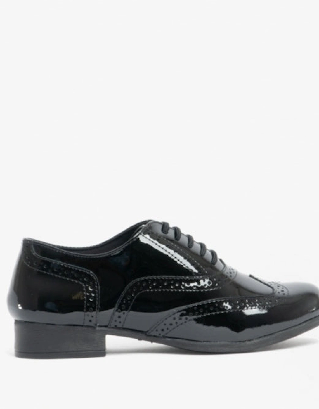 KADA Girls School Shoes Black Patent, 6 of 5