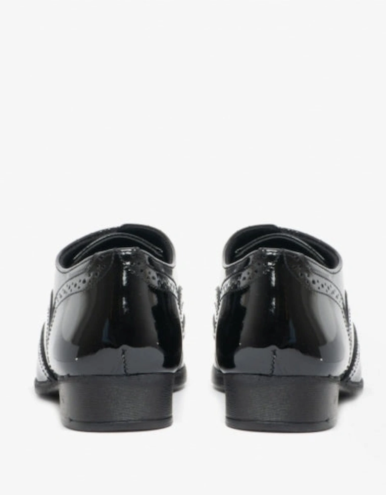 KADA Girls School Shoes Black Patent