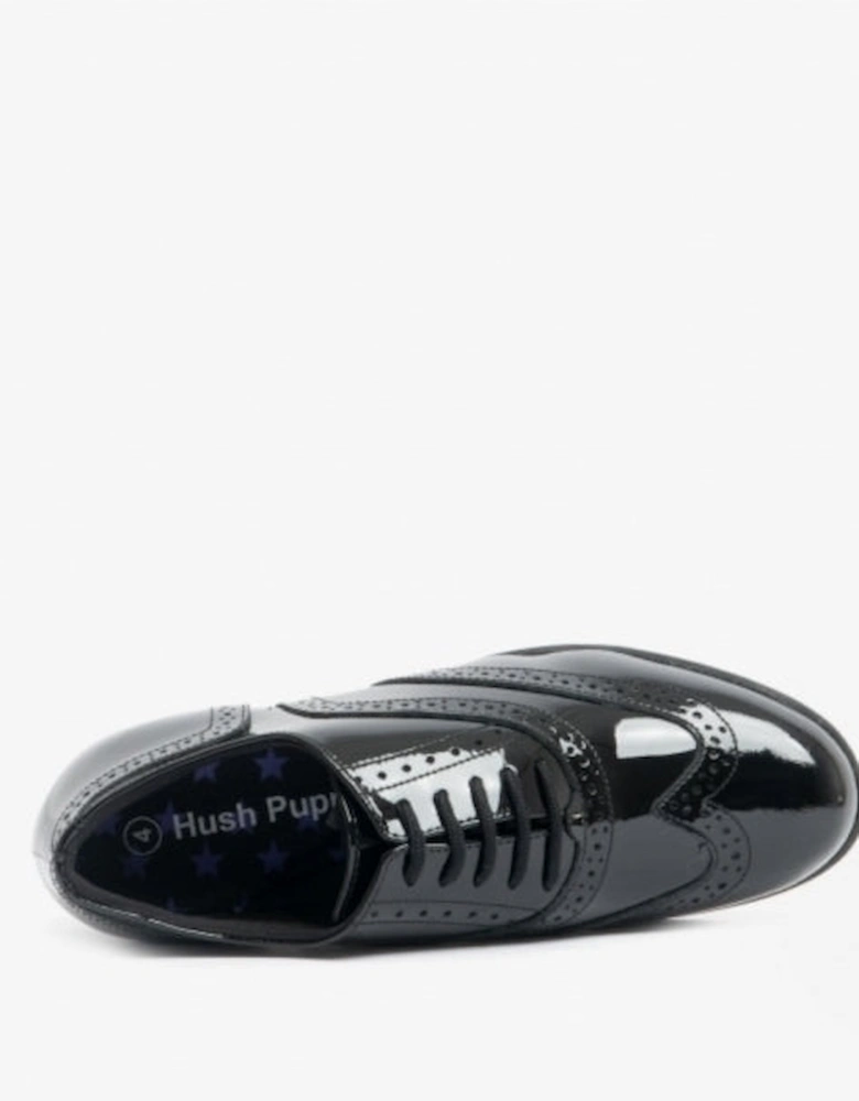 KADA Girls School Shoes Black Patent