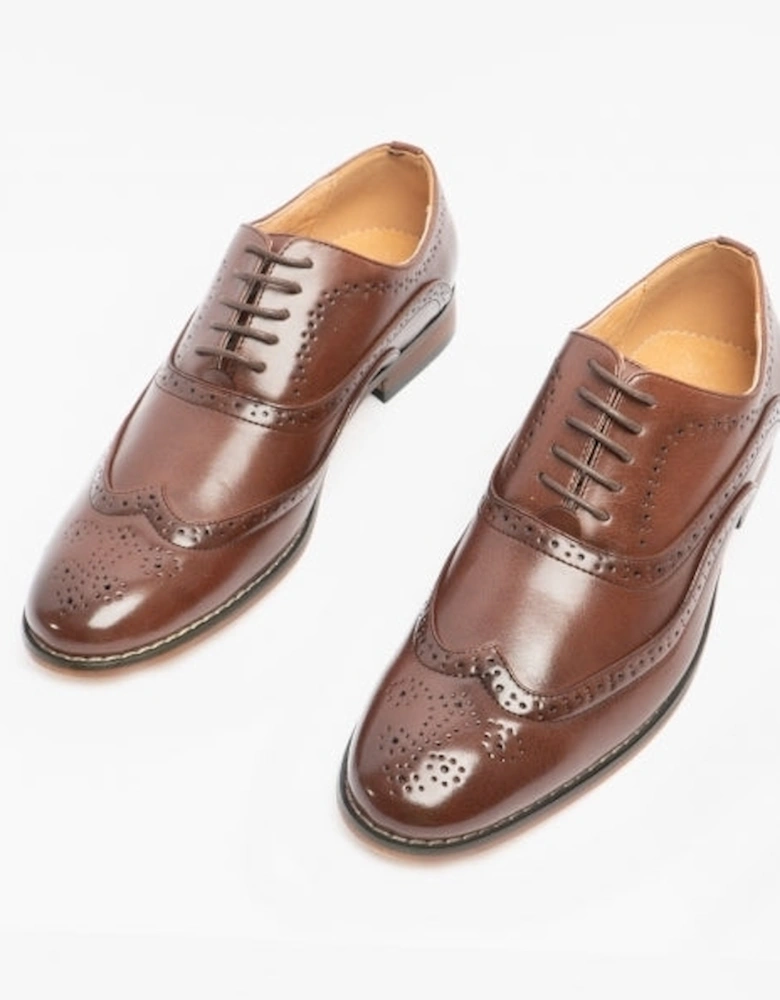 TOMMY Mens Oxford Brogues Brown