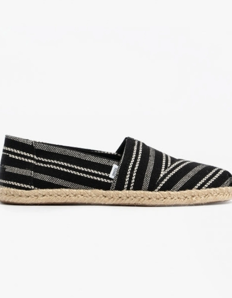 ALPARGATA ROPE Womens Cotton Espadrille Black