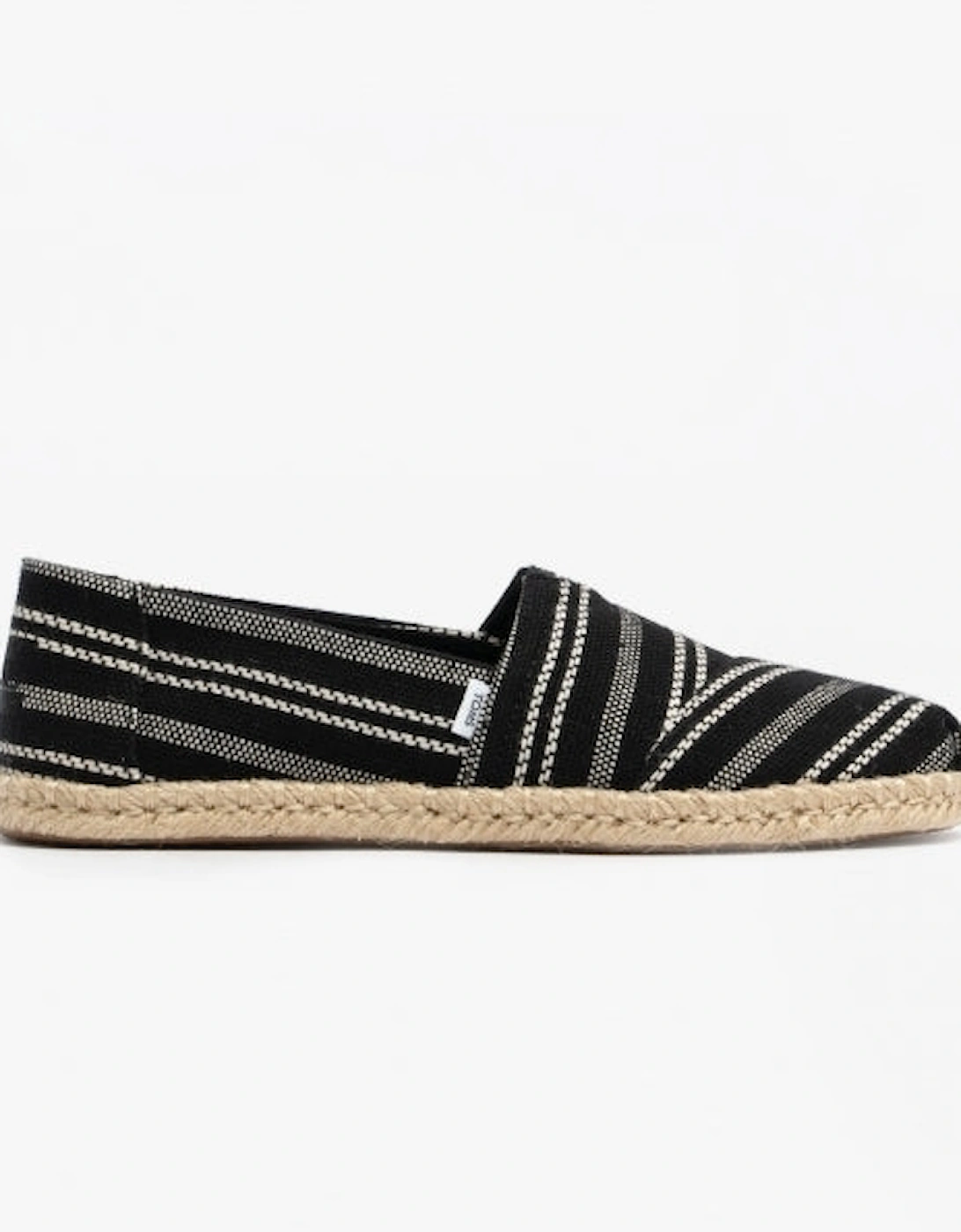 ALPARGATA ROPE Womens Cotton Espadrille Black, 8 of 7