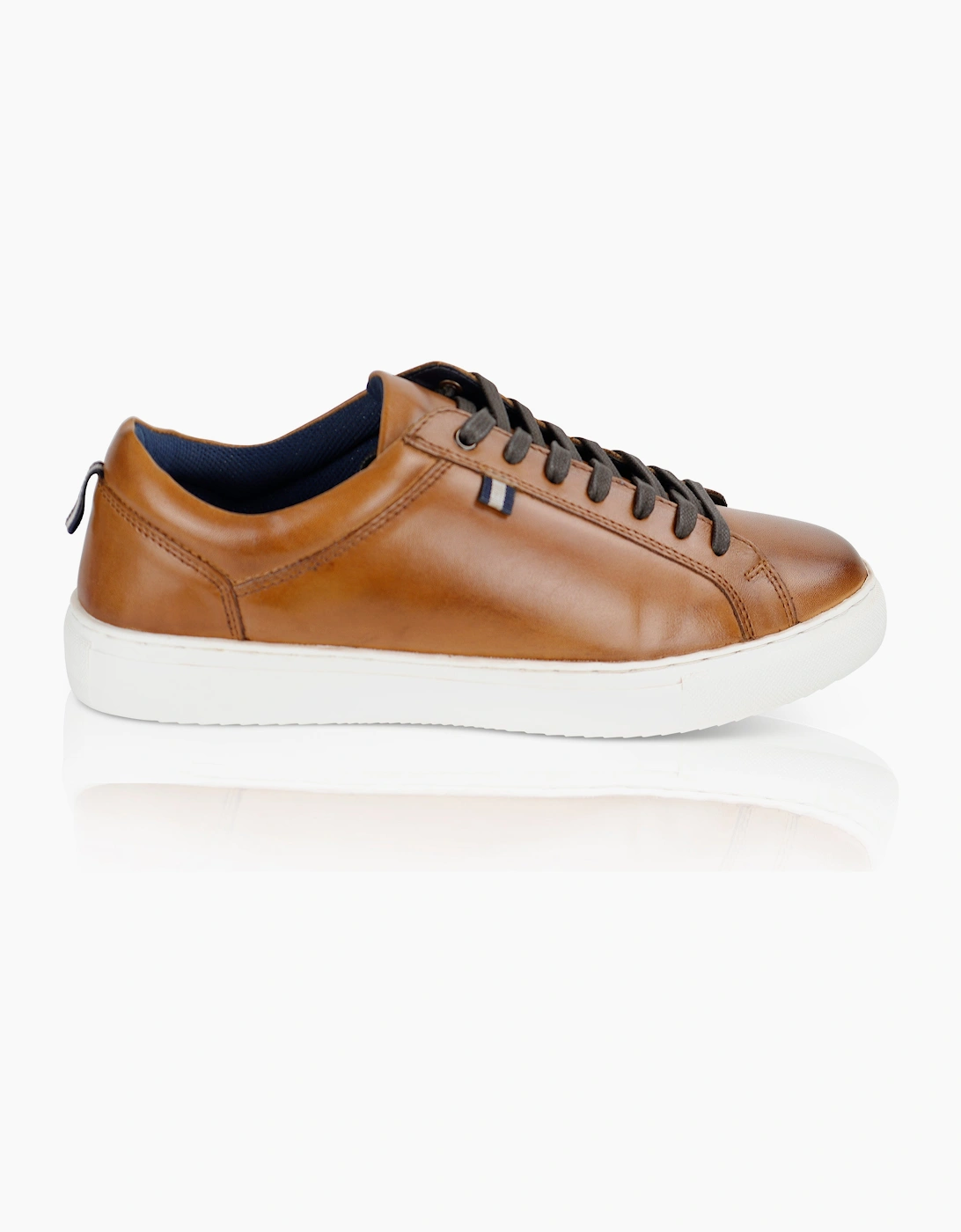 Silver Street London Men's Brown Holden Trainers Dark - Size 9