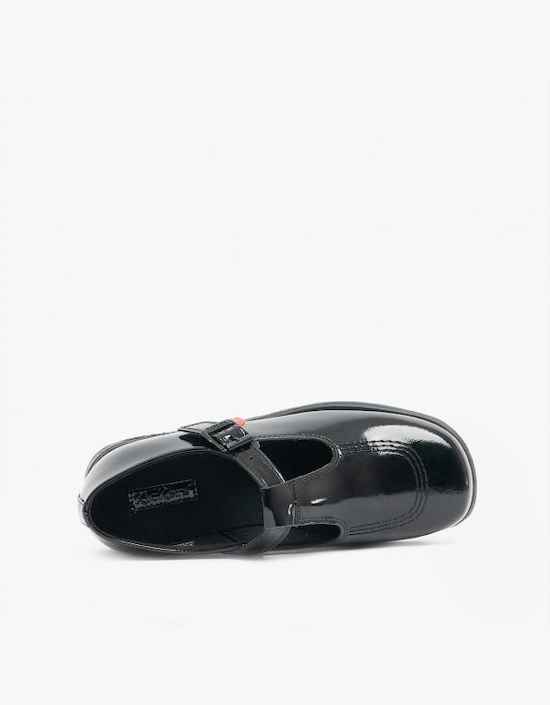115202 FRAGMA T-BUCKLE Girls School Shoes Patent Black