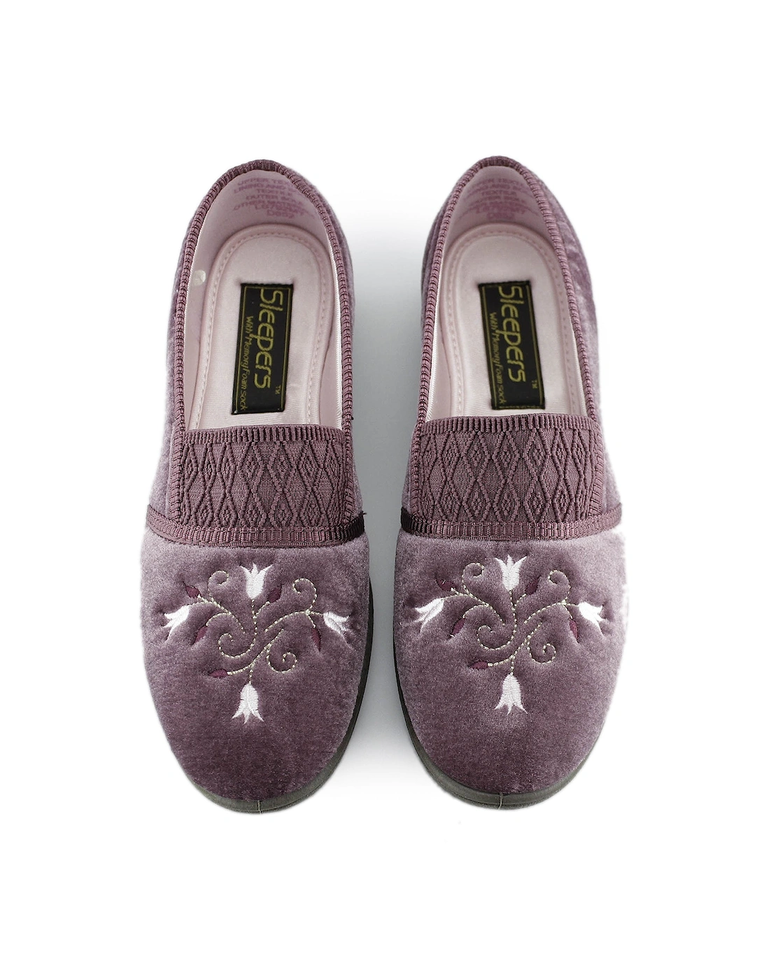 INEZ Womens Full Slippers Heather