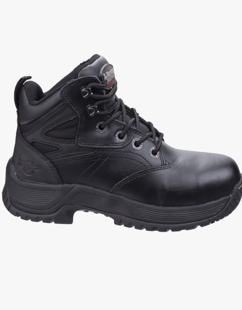 TORNESS Unisex Leather Safety Boots Black