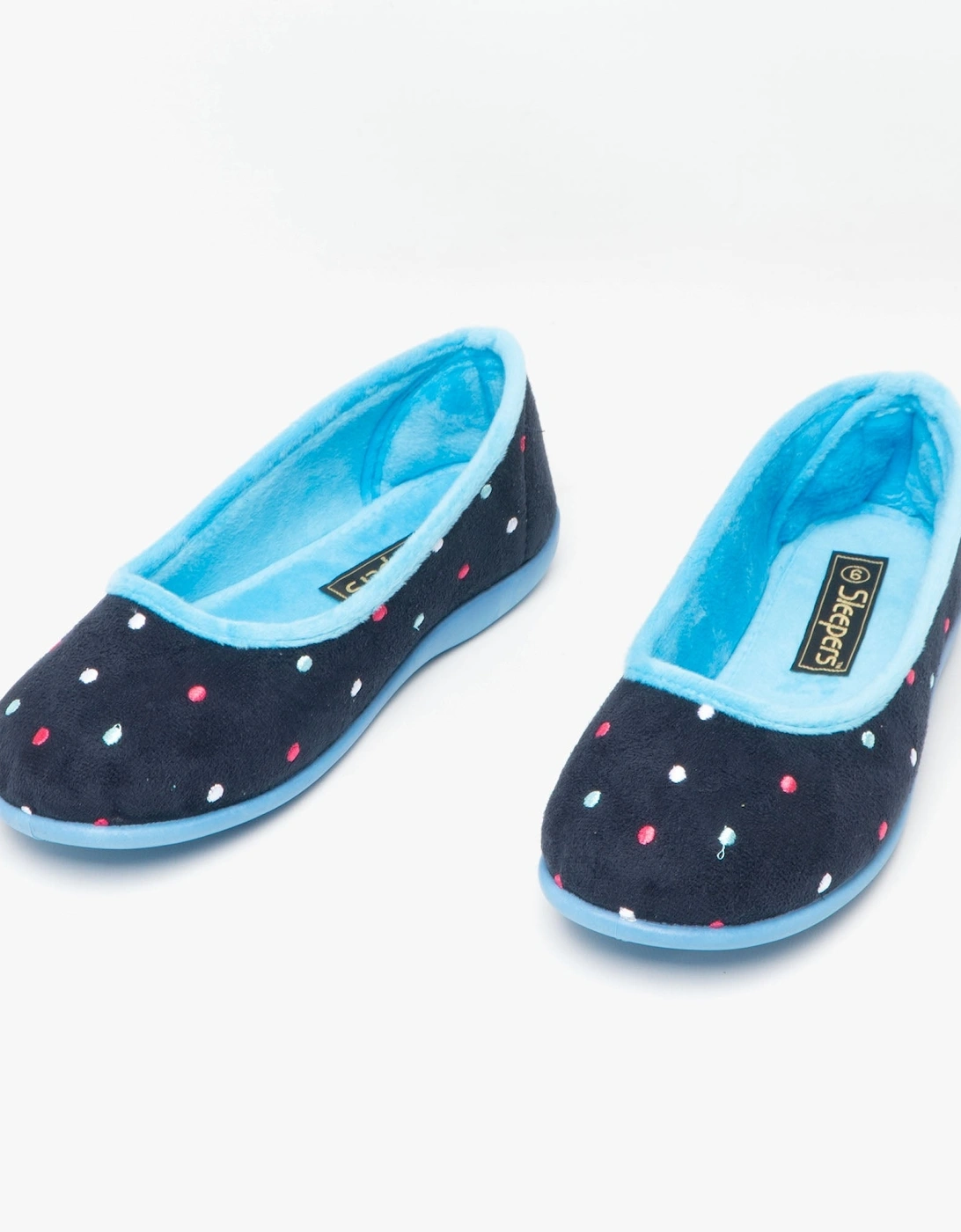 ISLA Womens Full Slippers Blue/Turquoise