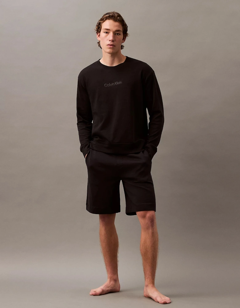 MODERN TERRY Mens Sweatshirt Black