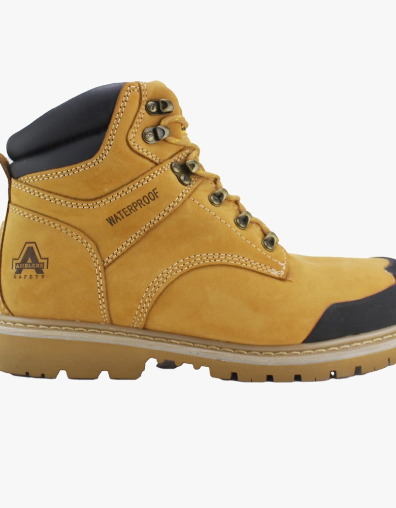 FS226 Mens Leather Safety Boots Honey