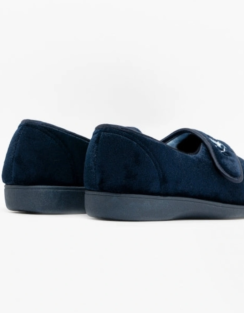 JOLENE Womens Full Slippers Navy