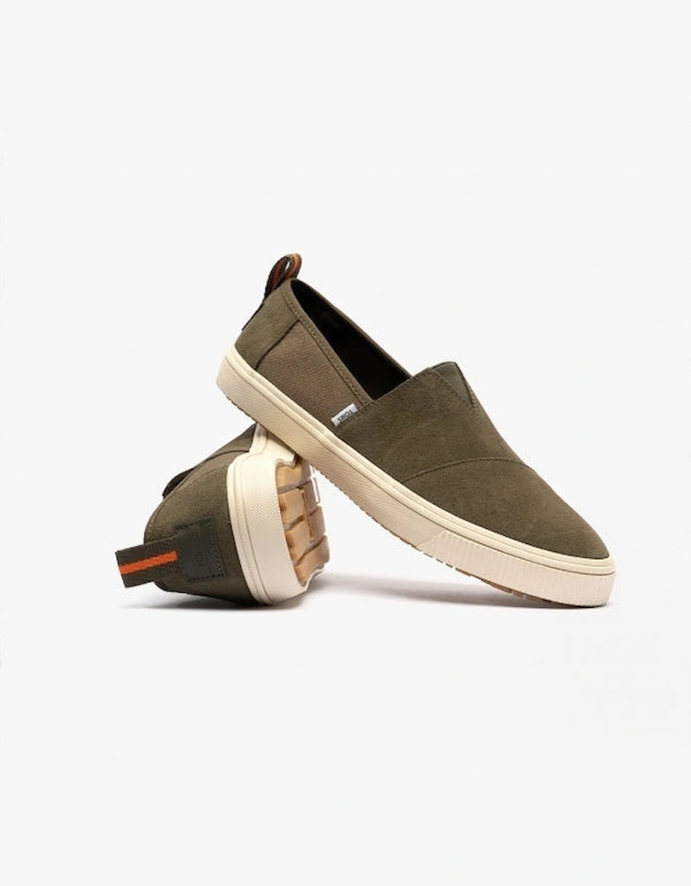 ALPARGATA TERRAIN Mens Canvas Slip On Green