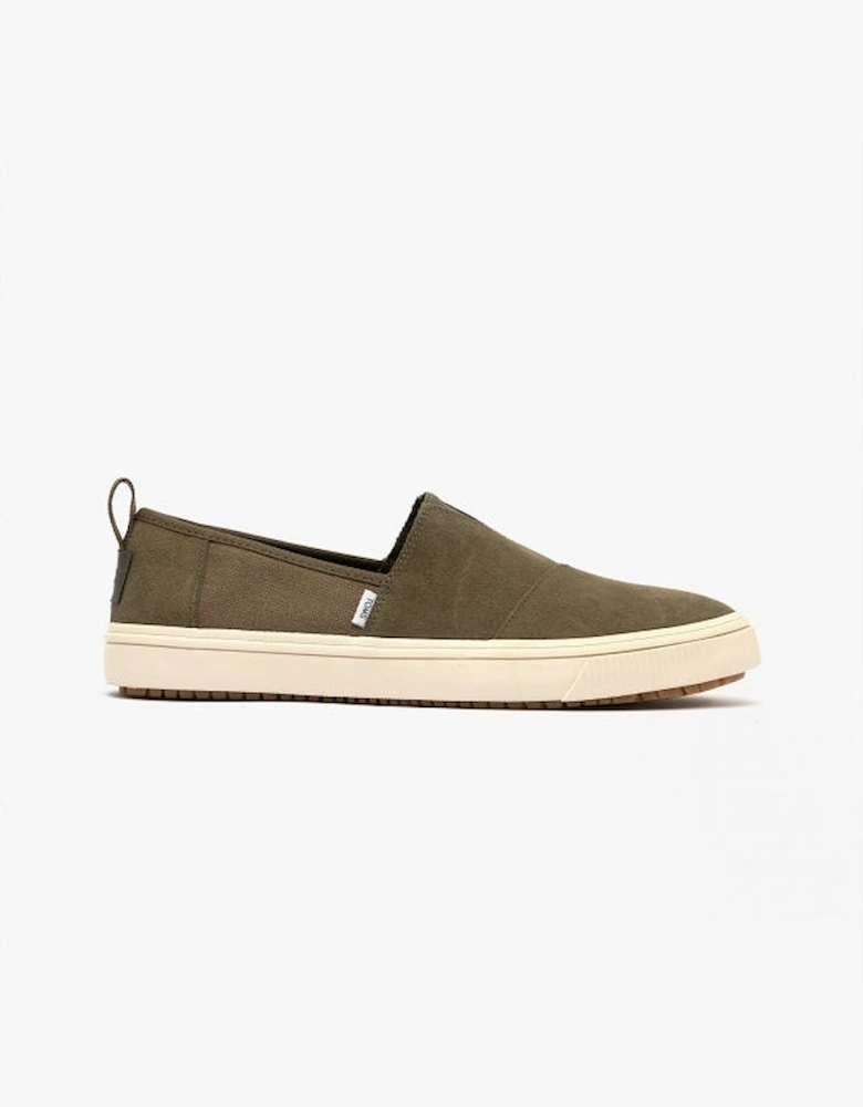 ALPARGATA TERRAIN Mens Canvas Slip On Green