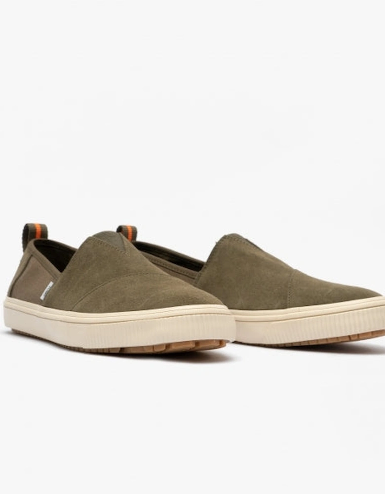 ALPARGATA TERRAIN Mens Canvas Slip On Green