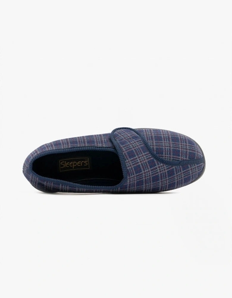 JULIAN II Mens Full Slippers Navy