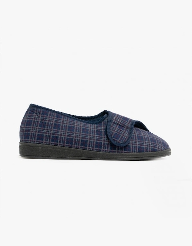 JULIAN II Mens Full Slippers Navy