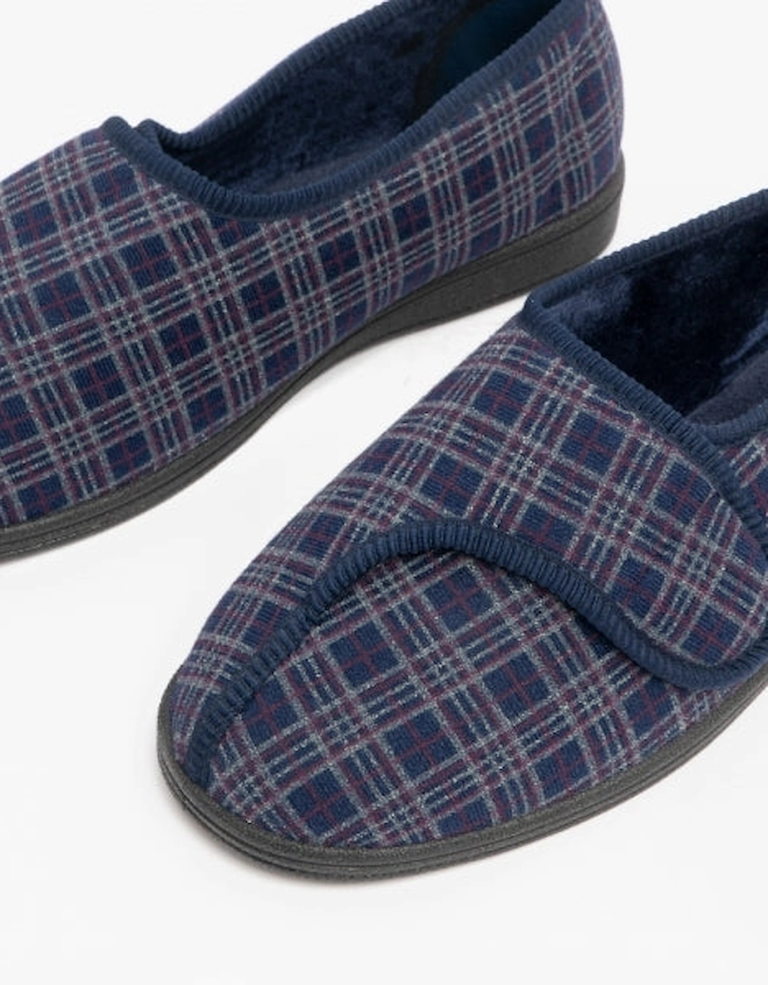 JULIAN II Mens Full Slippers Navy