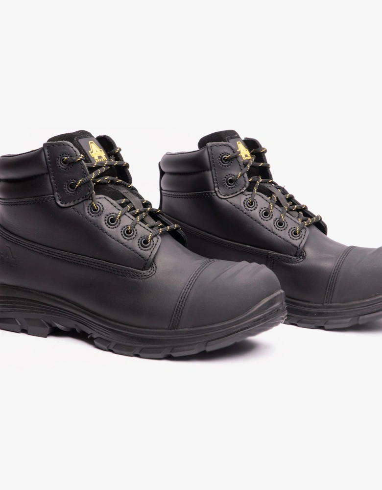 FS301 BRECON Mens Leather Safety Boots Black