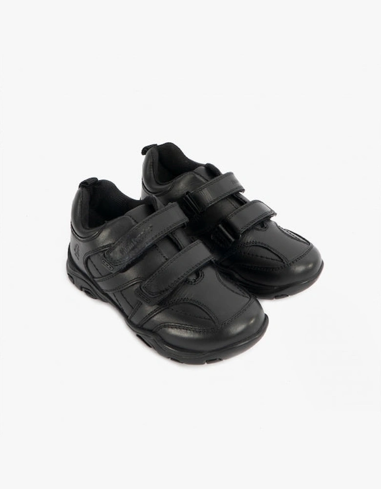 LEVI INFANT Boys Leather School Shoes Black