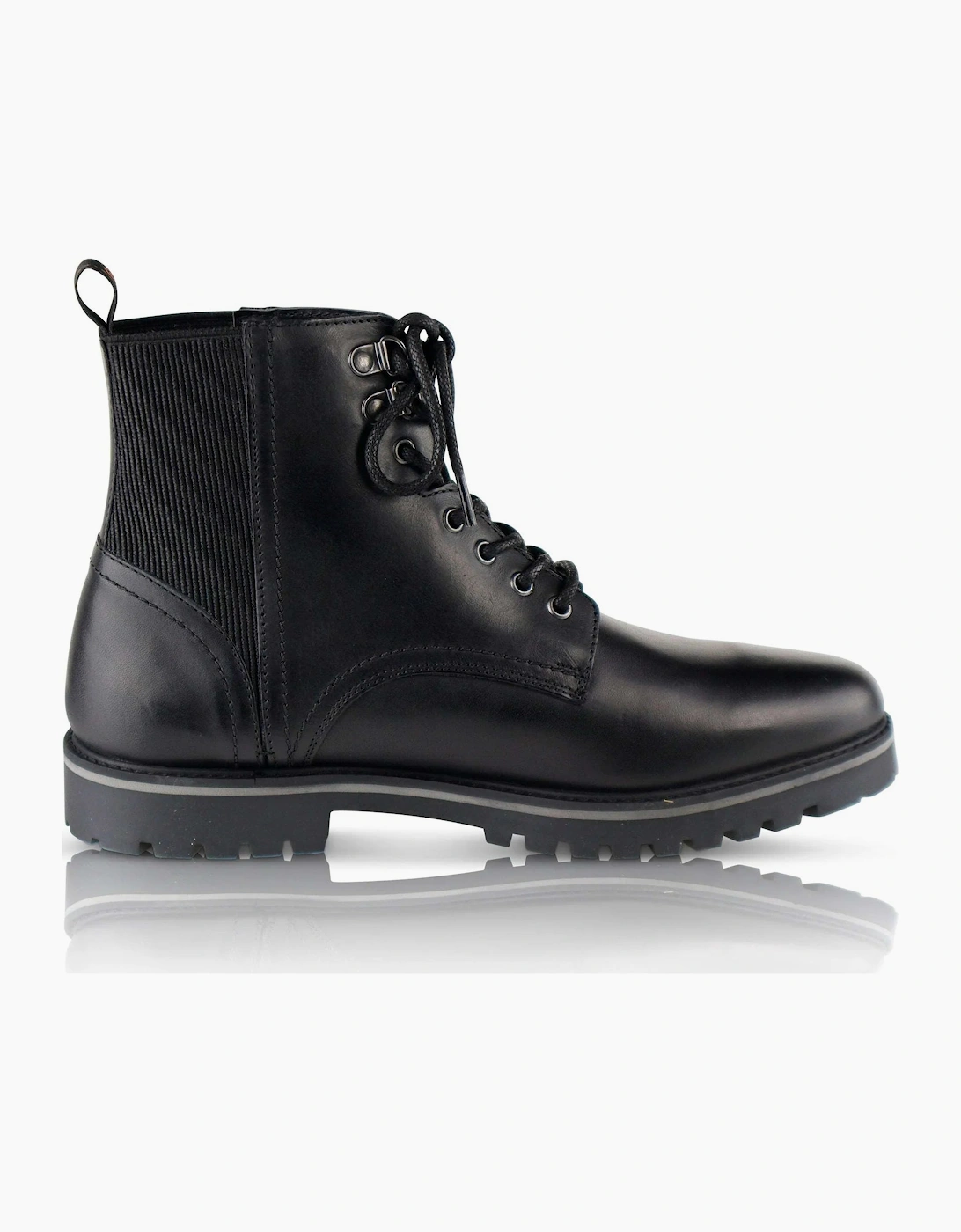 Silver Street London Men's Black Manchester Boots - Size 12
