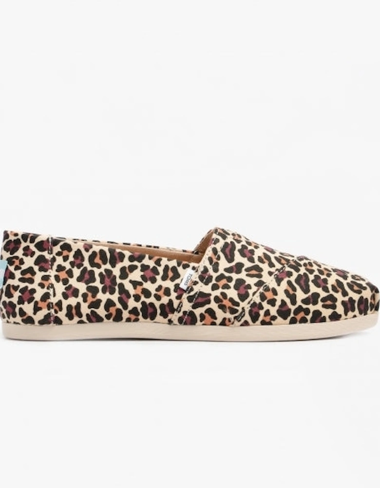 ALPARGATA Womens Canvas Espadrilles Beige/Leopard