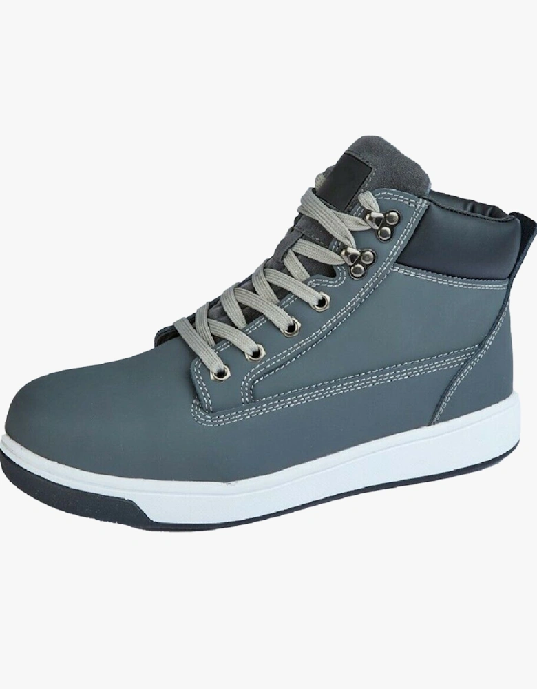 M057F Mens Safety Boots Grey