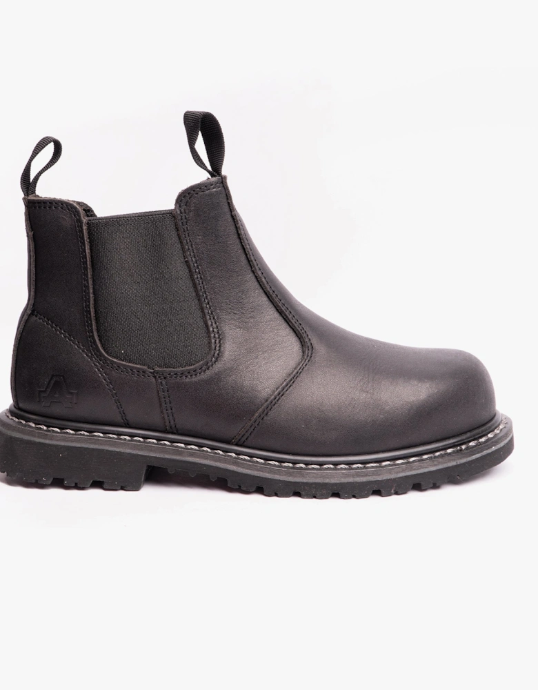 FS5 Unisex Leather Safety Boots Black