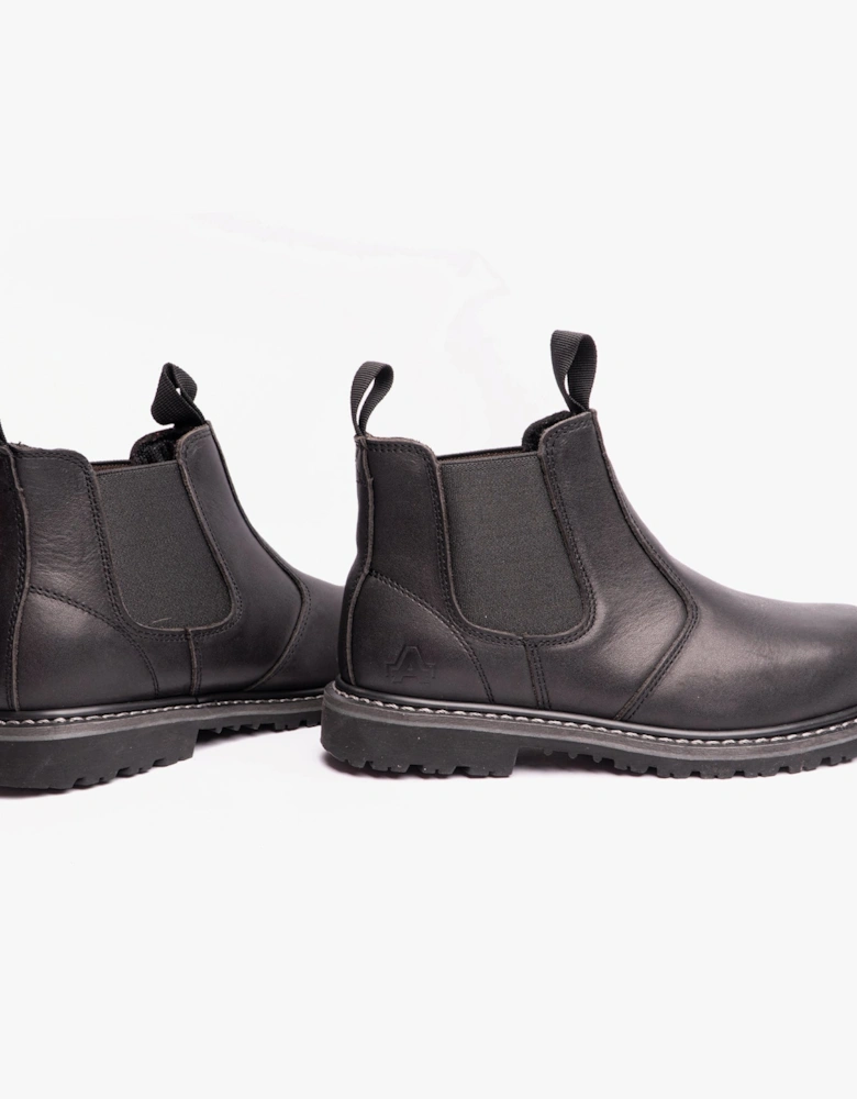 FS5 Unisex Leather Safety Boots Black