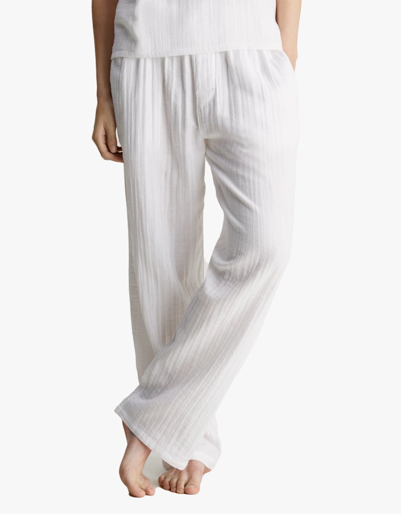 PURE Womens Sleep Pants White