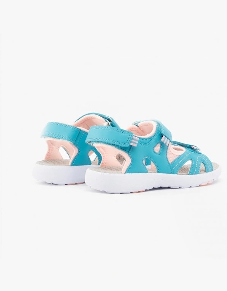 LILLY Girls Touch Fasten Sandals Aqua