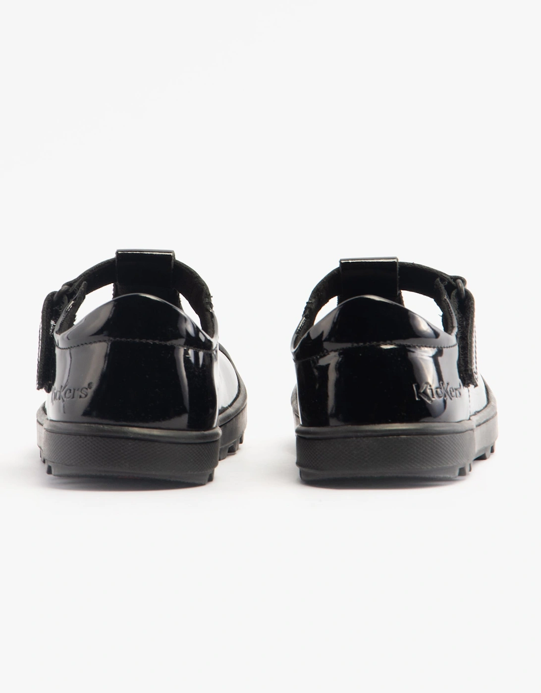 116227 PLUNK MJ Girls School Shoes Black Patent