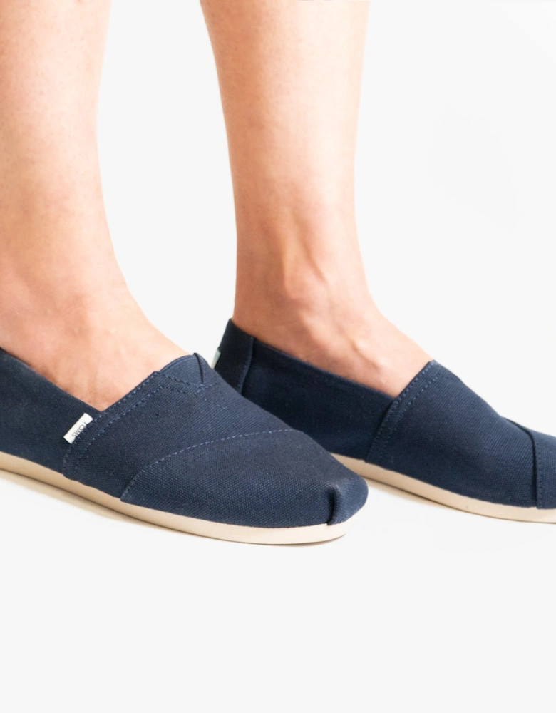 ALPARGATA Womens Cotton Espadrille Navy