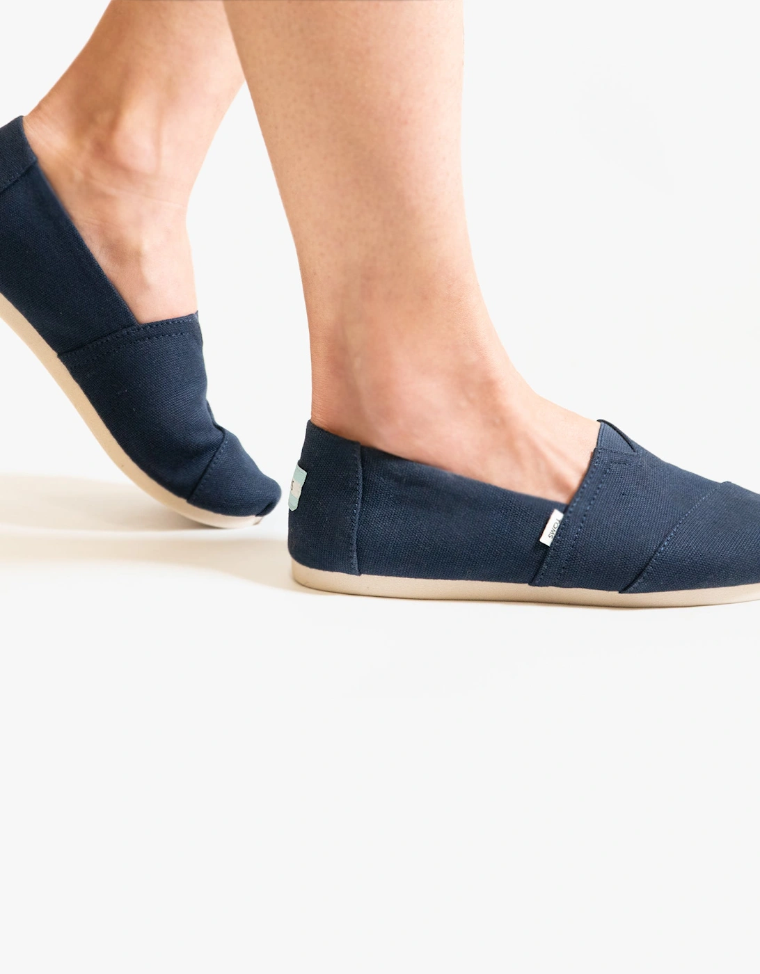 ALPARGATA Womens Cotton Espadrille Navy