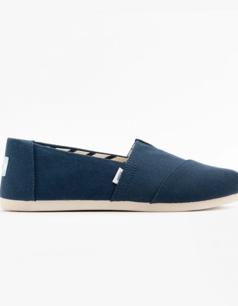 ALPARGATA Womens Cotton Espadrille Navy