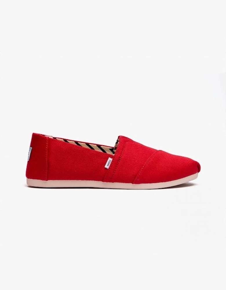 ALPARGATA Womens Cotton Espadrille Red