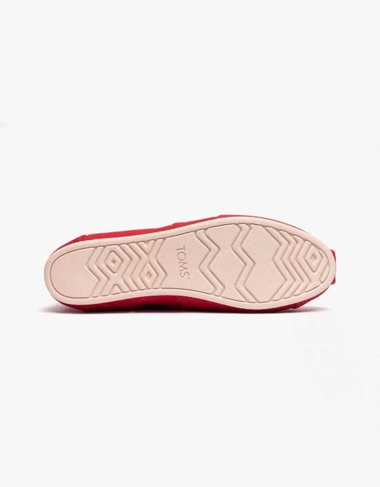 ALPARGATA Womens Cotton Espadrille Red