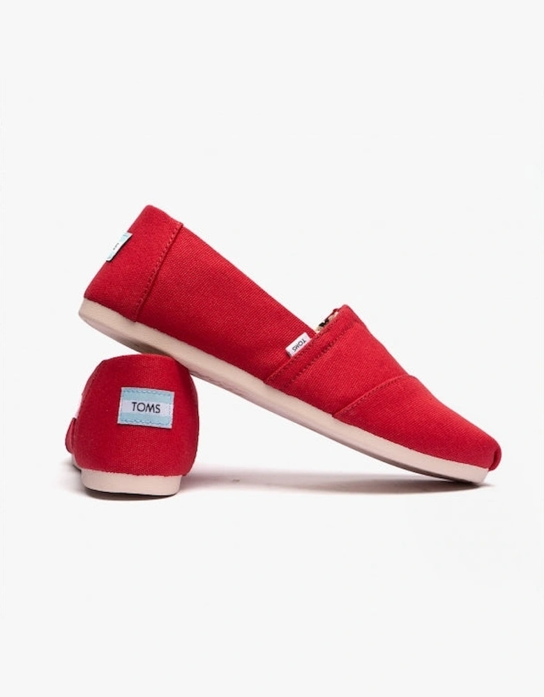 ALPARGATA Womens Cotton Espadrille Red