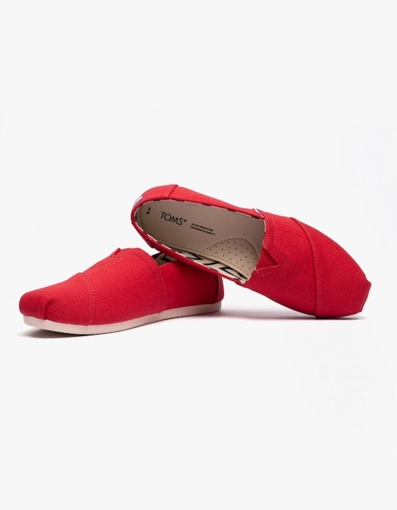 ALPARGATA Womens Cotton Espadrille Red