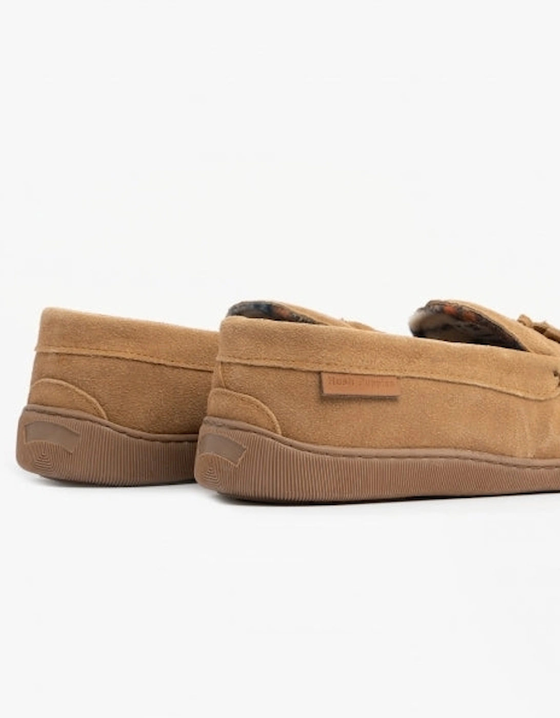 LINUS Mens Suede Moccasins Tan