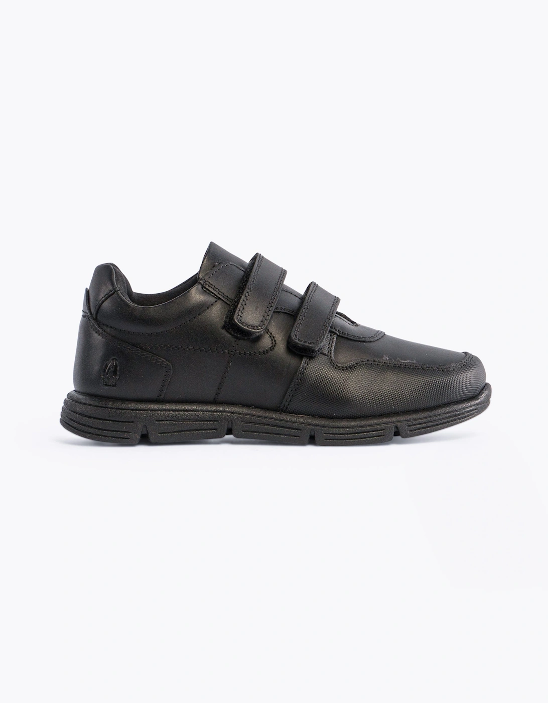 Hush Puppies Boys Black 'S Lucas Leather School Shoes  Small Kids