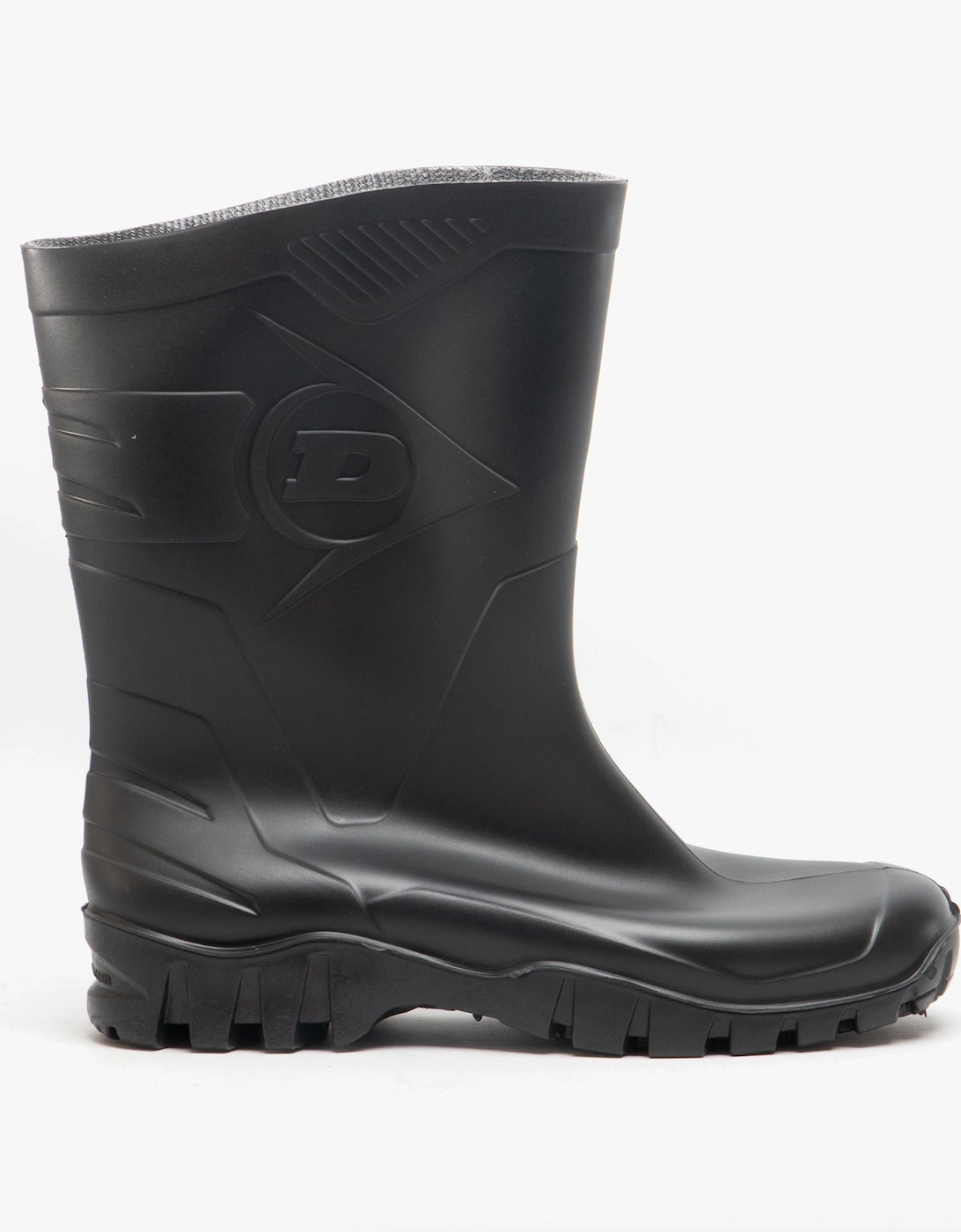 Dunlop Men's Dunlop DEE Unisex Half Length Wellington Boots Black