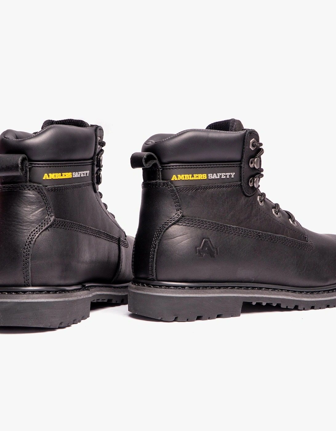 FS9 Unisex Leather Safety Boots Black