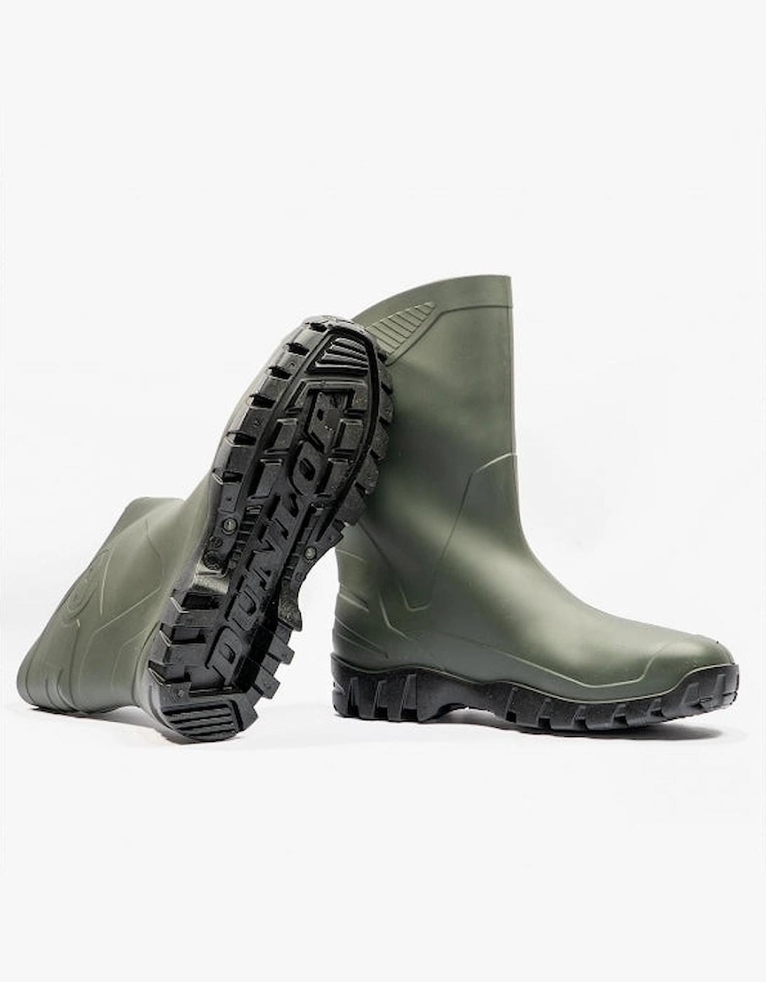 DEE Unisex Half Length Wellington Boots Green