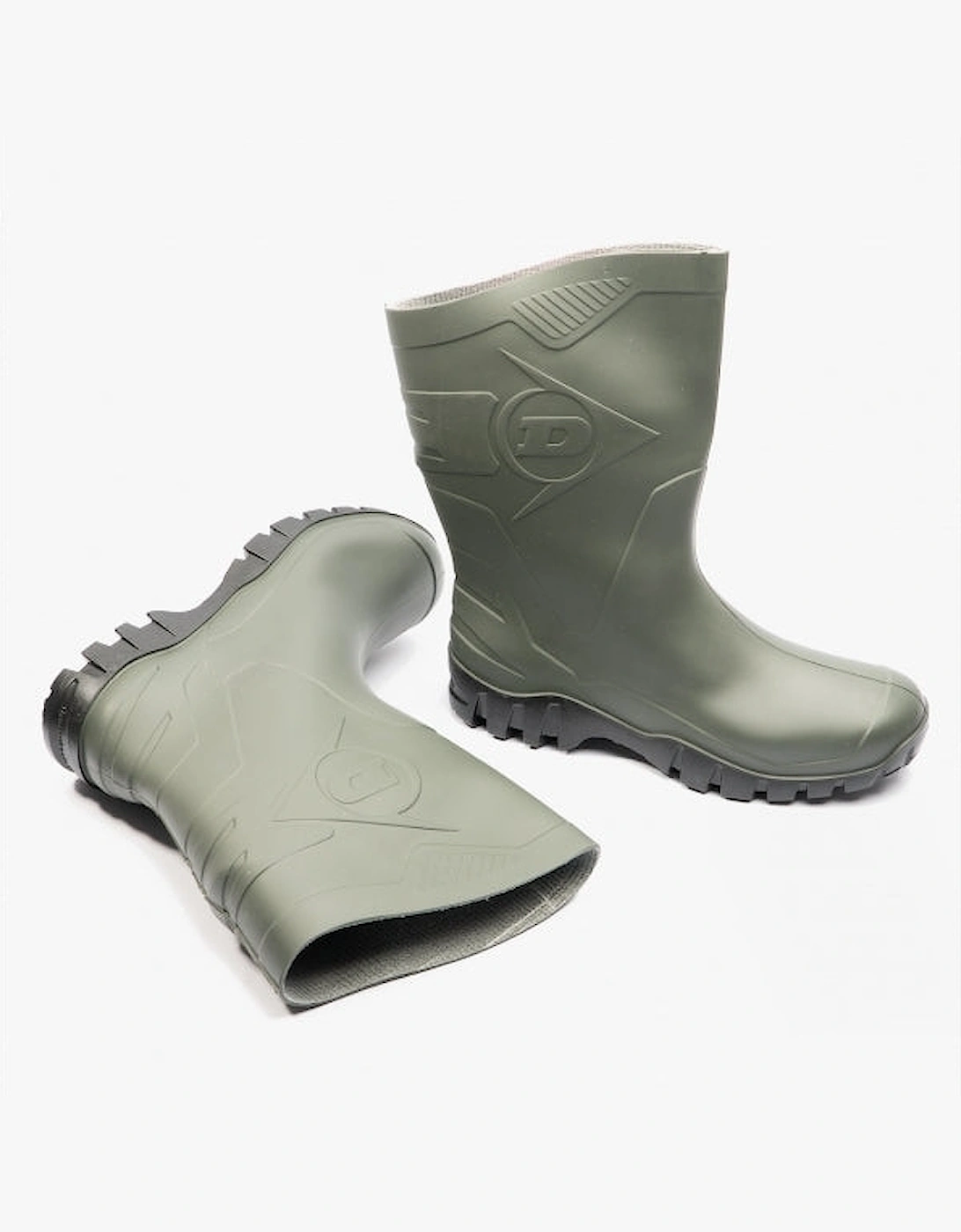 DEE Unisex Half Length Wellington Boots Green