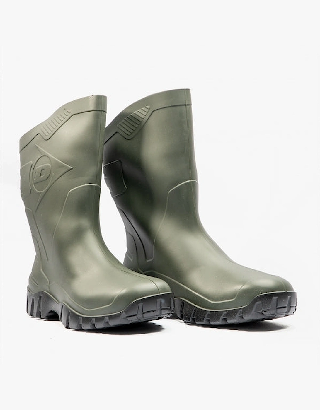 DEE Unisex Half Length Wellington Boots Green